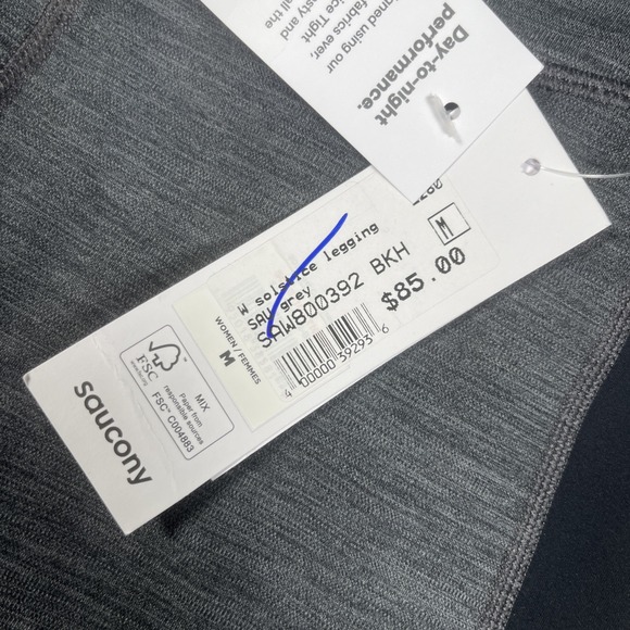 Saucony Solstice Legging Women M Running Reflective Soft-Lined Cold Weather NWT - Picture 4 of 10